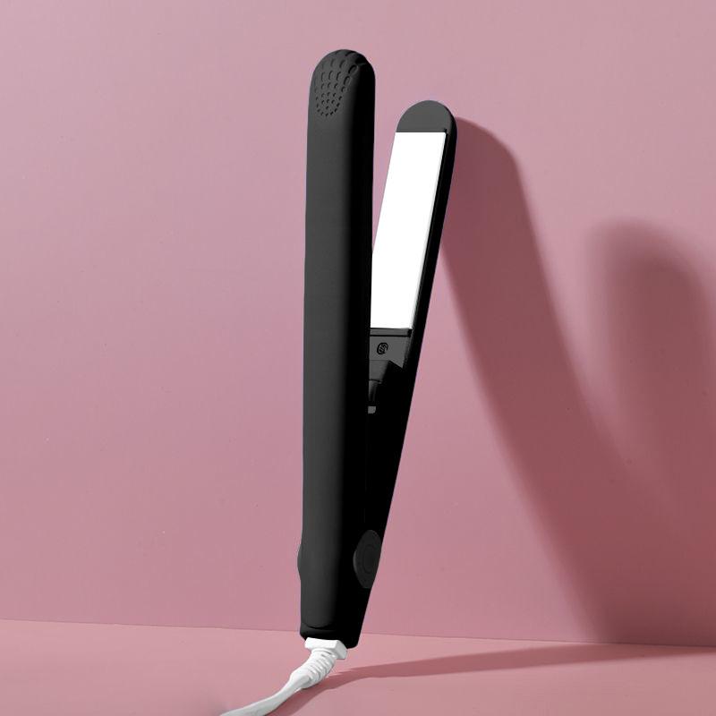 Mini Fast Heating Hair Straightener Colorful Plywood Bang Clip Dual-use for Curly and Straight Hair Portable Curling Iron
