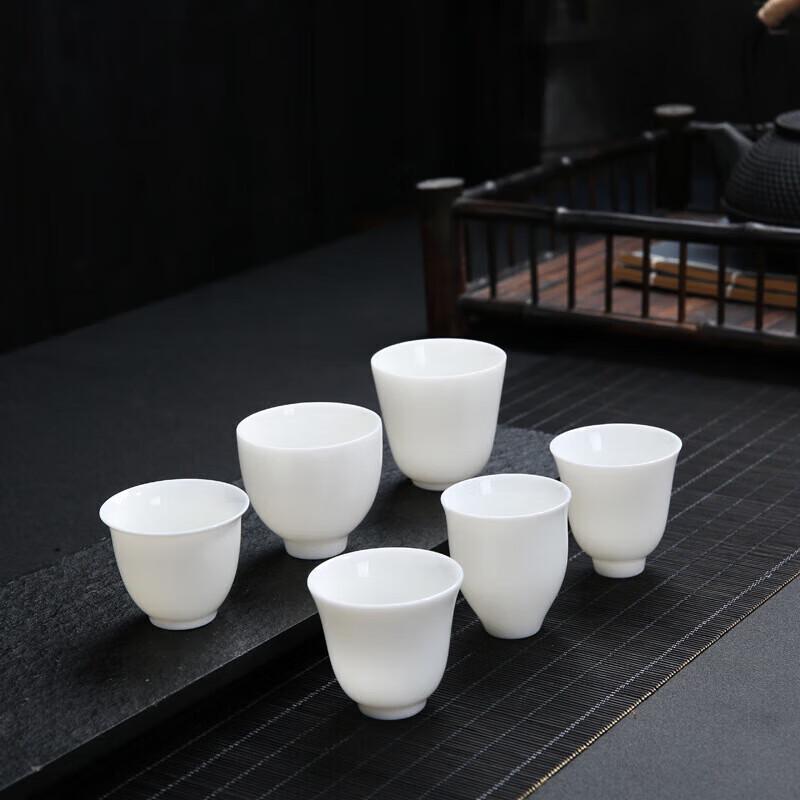 Dehua White Porcelain Mutton Fat Jade Ceramic Tea Cup