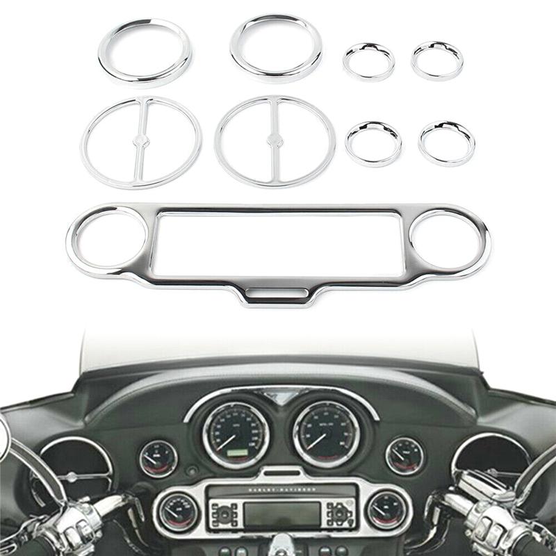Inner Fairing Stereo Gauge Speakers Cover For Touring Electra Street Glide Trike 1996-2013 Models