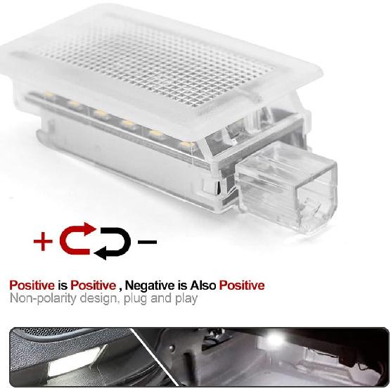 LED Courtesy Door Stepwell Light for Dodge Charger Challenger Dart Chrysler 200 300 Luggage Compartment Lamp Trunk Cargo Light Powered by High Power