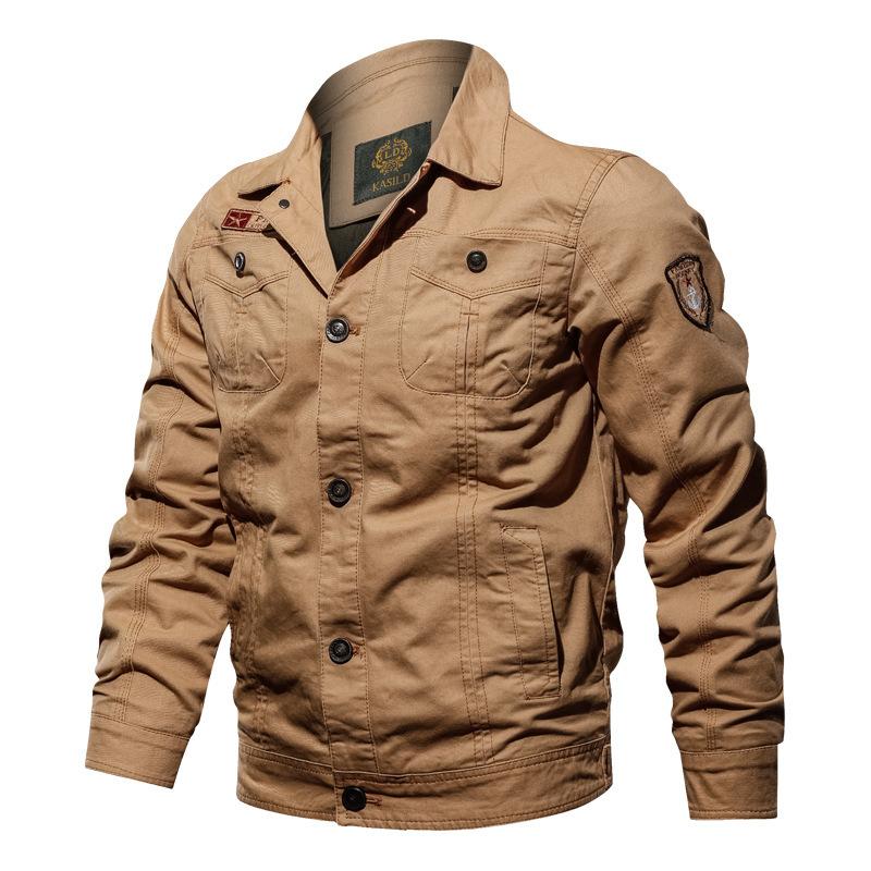 Jacket Men's New Fashion Popular Casual Military Work Jacket Large Size Jacket Men