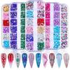 12-Grid Mixed Color Irregular Rhinestones for Nail Art