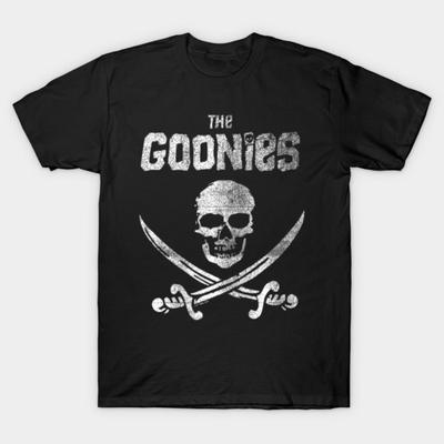 Asiatische Größe Baumwolle Unisex T-Shirt Druck T-Shirt The Goonies T-Shirt No-Cut Print Normale Passform