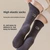 Winter and Autumn Mid-length Wool Socks with Embroidered Rolled Edges, Soft and Warm, Straight and Fluffy Socks, Versatile Socks