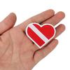 Heart Shaped Scuba Diving Embroidery Patch Dive Badge Vest Bag Cap Patches