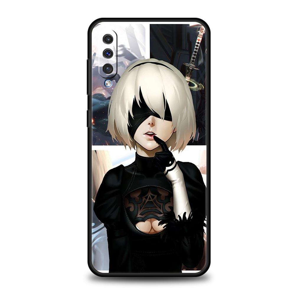 Phone Case For Samsung Galaxy A52 A14 A50 A70 A10S A30 A40 A20S A20E A02S A12 A22 A72 A32 5G A04s Nier Automata Cartoon Cover