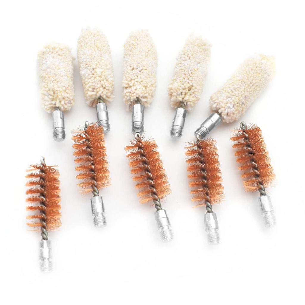 Motanar Bore Brush/Swab Kit Shotgun Pistol Bore Brush Cleaning Mop Brush Pack of 10 (12 Gauge)