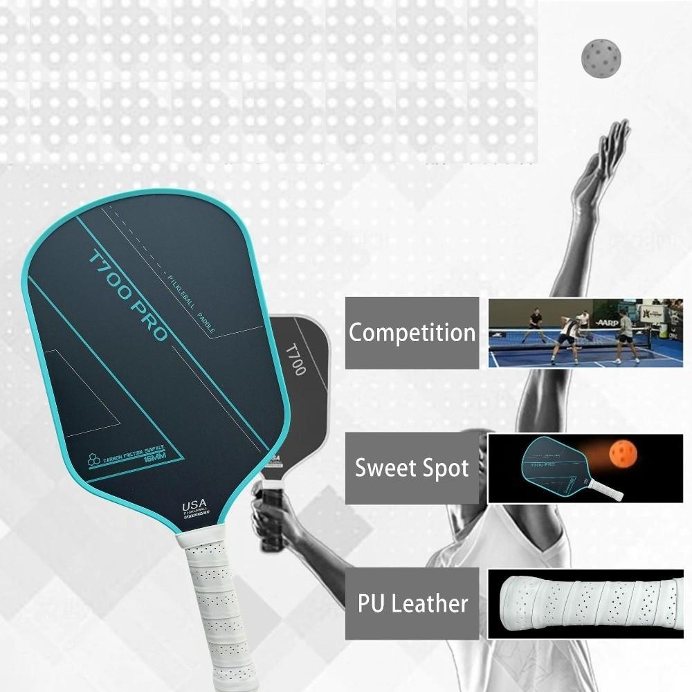 T700 PRO Pickleball Paddles Frosted Surface Pickle Ball Paddle Durable Pickleball Rackets  for Kids