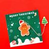 1 Piece Cartoon Christmas Metal Santa Claus Acrylic Pendant Bookmark School Office Supplies Bookmarks Cute Stationery