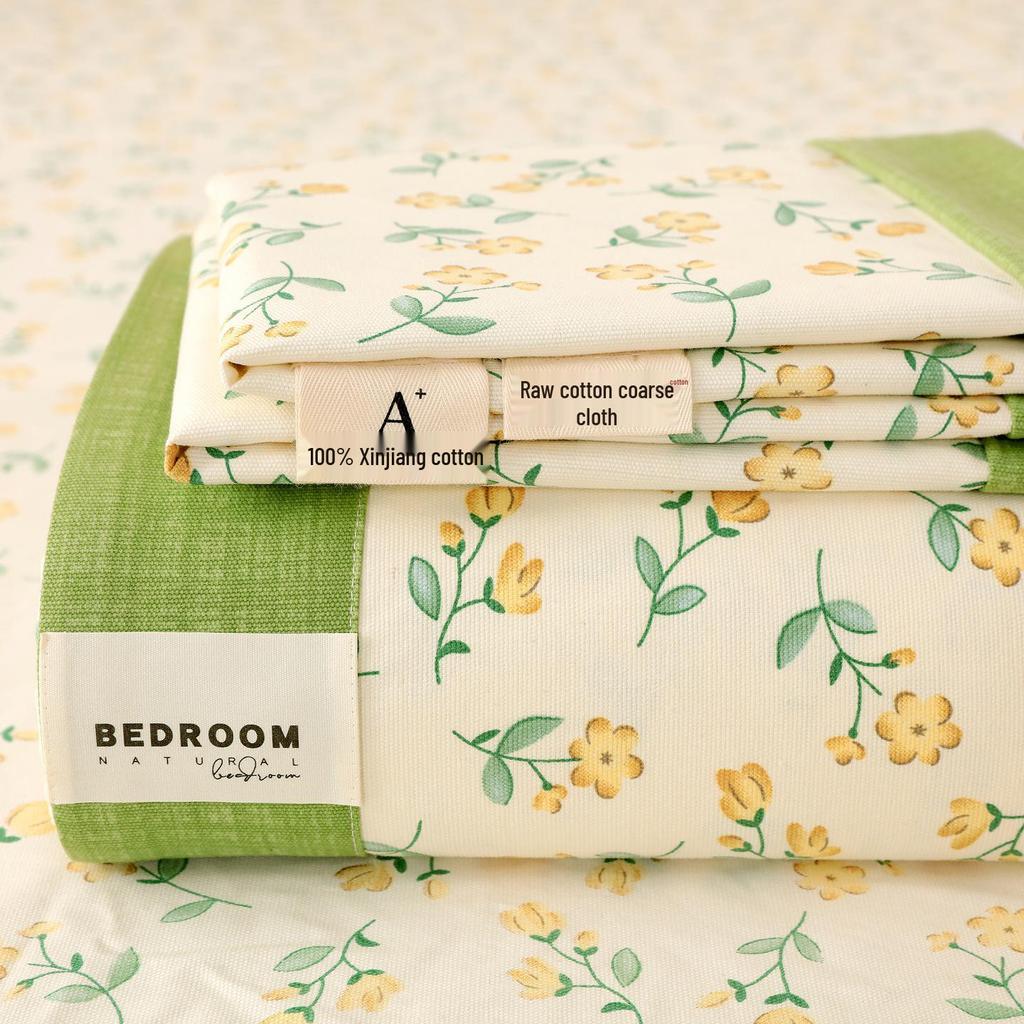 A-Class 100% Cotton Coarse Cloth Soft Bed Sheet for All Seasons