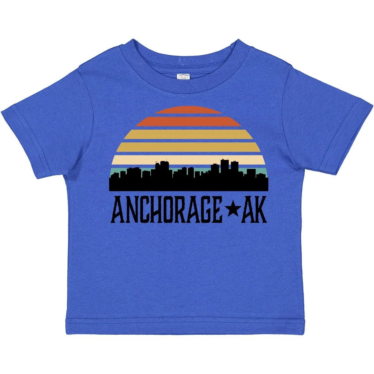 Inktastic Anchorage Alaska Skyline Toddler T-Shirt City Child Preschooler Kid 160
