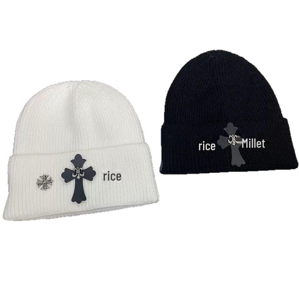 Unisexowa modna dzianinowa czapka beanie z ochroną uszu na jesień i zimę