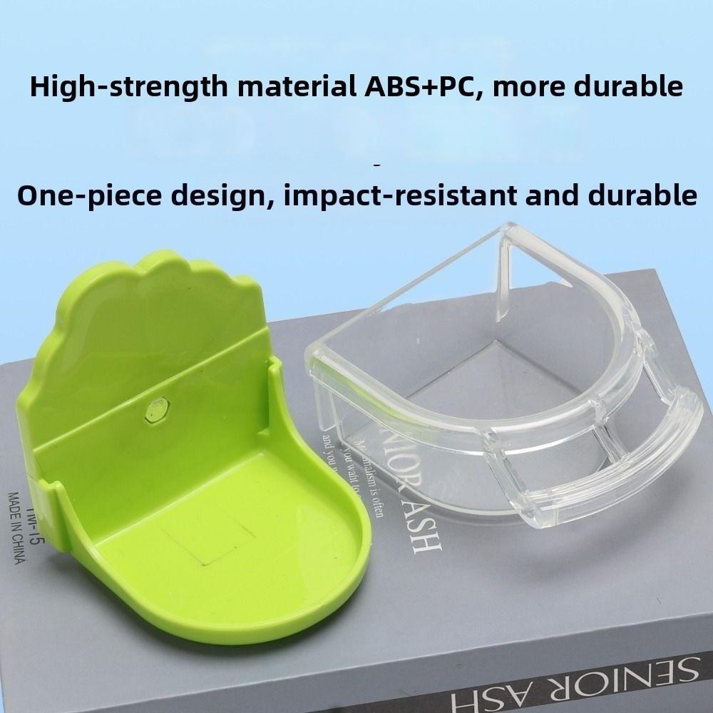 Transparent Cage Mount Bird Feeder Parrot Food Container for Conures Lovebirds Finches