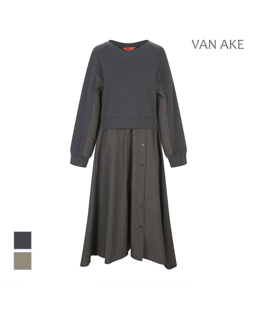 VANAKE Color Block Two-In-One Dress_Vb43Opud01Z