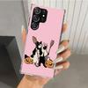 Pink Cat Skull Sorceress Witch Phone Case for Samsung Galaxy S26 S24 S23 Ultra S25 Edge S22 S21 Plus S20 FE + Soft Print Shell F