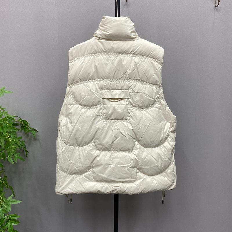 Kadın sonbahar ve kış yeni moda trendi dış giyim yabancı tarz yelek moda yelek kadın montu şişme yelek