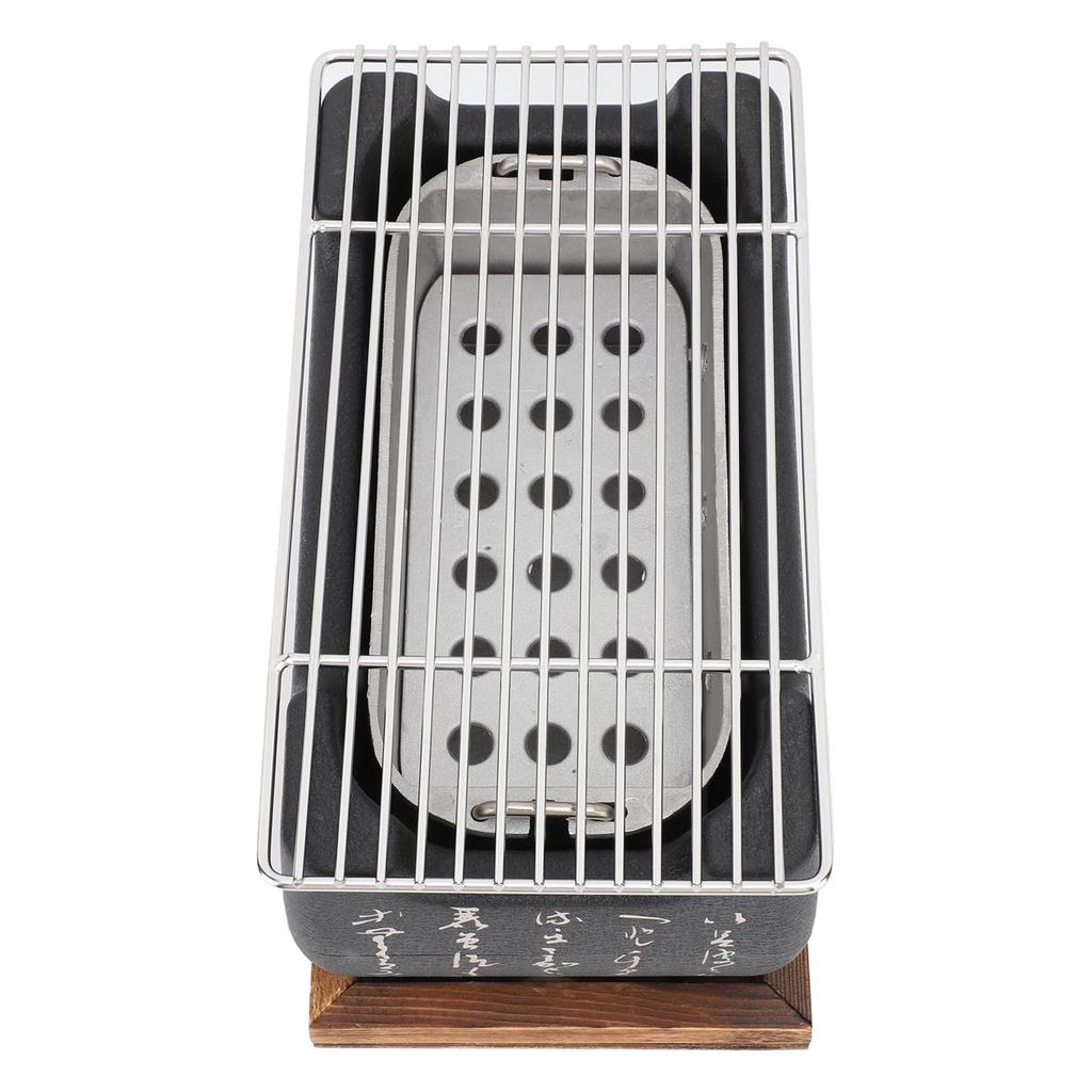 Japon Tarzı Barbekü Izgara Ocak Kömürlü Barbekü Ocak Dikdörtgen Kaligrafi Hızlı Isıtma