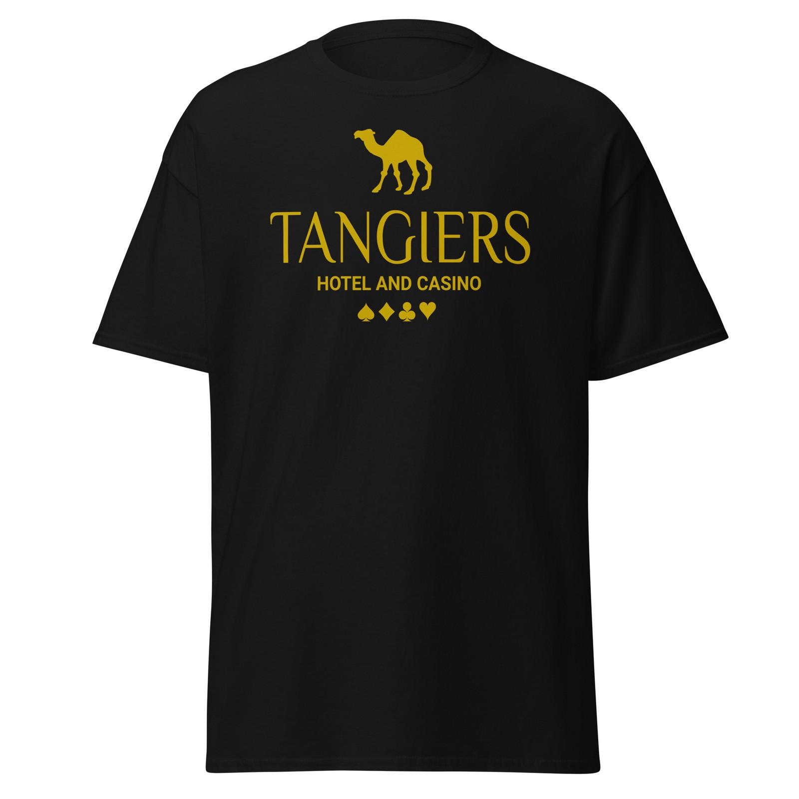 Tangiers Hotel And Casino - Funny 90 s Mafia Movie Parody T-shirt, Unisex S