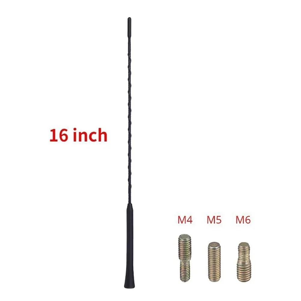 

9/11/16 Inch Car Roof Mount Mast Whip Antenna Stereo Radio FM AM Antenna Modification Car Exterior Accessories