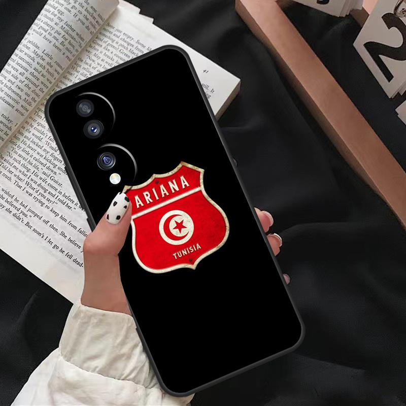 Tunisian Passport Flag For Honor Magic 7 Lite 6 8 Pro Case For Honor 200 400 50 70 90 X8c X8b X9a X9b X9c X9d Win RT