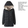 Women's Long Puffer Coat Winter Fleece Lined Thickened Down Jacket Windproof Warm Quilted Parka Zip Up Hooded Outerwear
