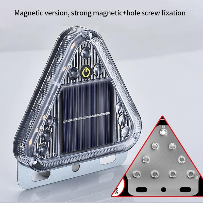 

Solar warning light anti rear end collision light truck tail flashing light corridor strong light edge light touch strong light Magnet style