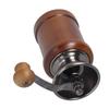 Coffee Grinder Manual Oak Stainless Steel Retro Ergonomic Crank Handle Conical Grinding   Portable Coffee Bean Grinder