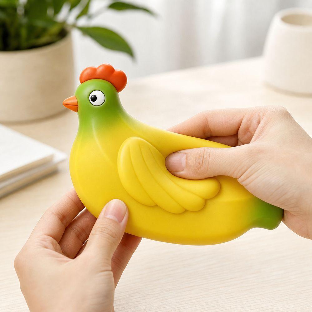 Squeezable Squeeze Toy Soft Rubber Chicken Squeeze Toy Cute Animal Stress Toy Sensory Play
