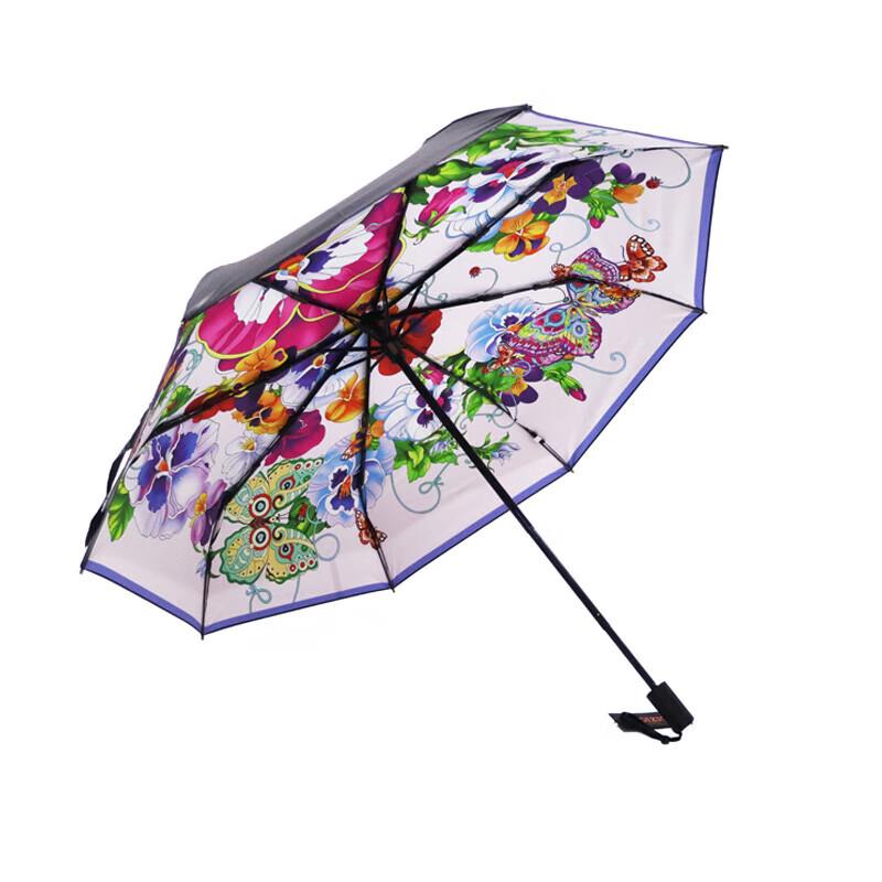 Aurora Butterfly Love Flower Silk Scarf & Art Umbrella Set