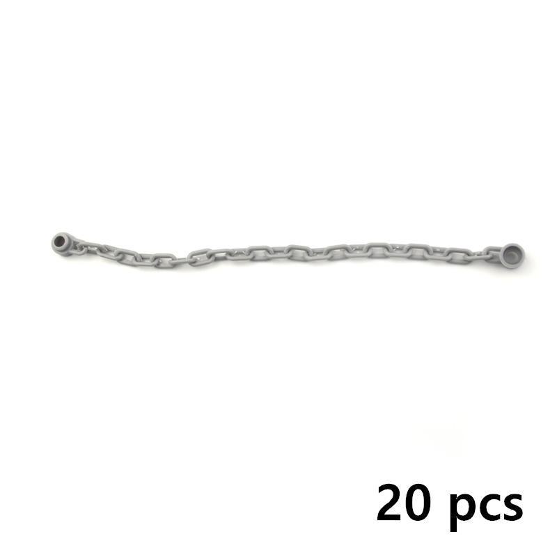 20Pcs/set Chain Bricks Military Building Block City military Scene Accessory MOC DIY Parts 30104 92338 chain Toys For Children