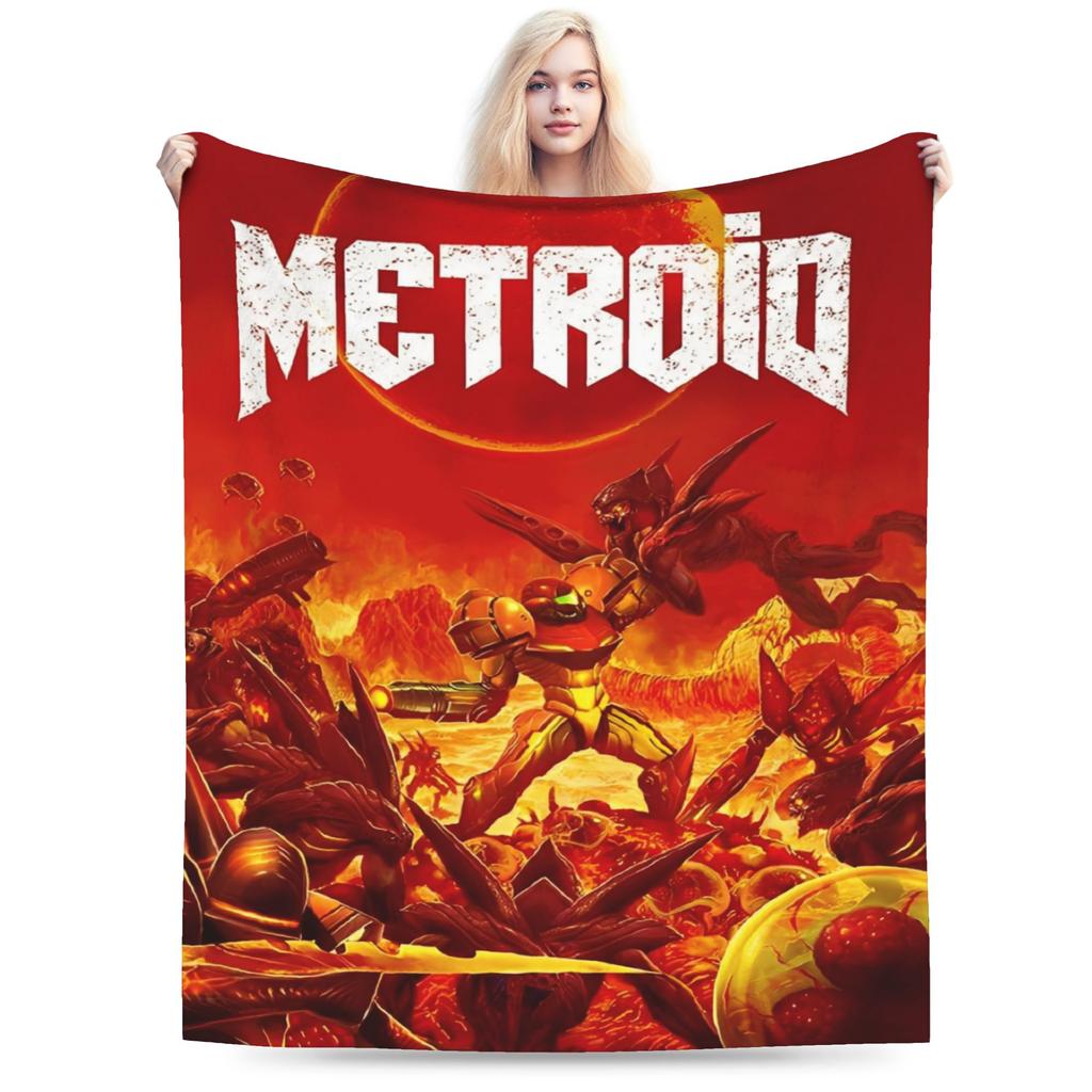 Metroids hero game Blanket Ultra-Soft Fleece Cozy Gifts  Throw Blankets Rug Piece