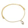 White Topaz Gemstone Handmade 925 Sterling Silver Jewelry Necklace 20" KJ-1712