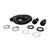 Rain Barrel Hose Connector Kit 39.4 Inch Plastic Rain Barrel Diverter Linking Kit for Rainwater