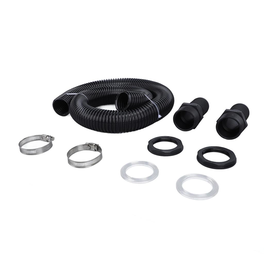 Rain Barrel Hose Connector Kit 39.4 Inch Plastic Rain Barrel Diverter Linking Kit for Rainwater