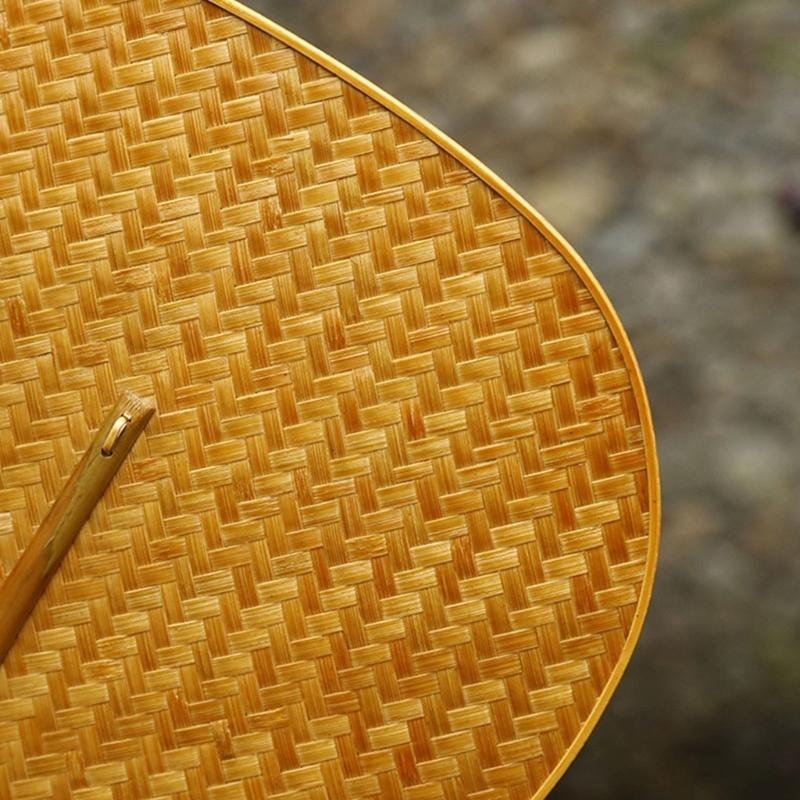 Handcrafts Bamboos Woven Fan Lightweight Cooling Fan for Summer Cooling Paddles and Weddings Parties Home Decors Gift