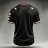 Men's Casual Printed Crew Neck Lightweight Breathable Short Sleeve Shirt Soccer Themed Graphic Design USA Map and Flag Pattern