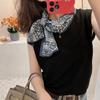 Blue Print In Memory! Intellectual Retro Mulberry Silk Silk Scarf Women'S Long Double-Layer Double-Sided Silk Scarf Streamer