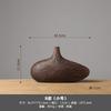 High-End Wabi-Sabi Floral Table Vase Ceramic Flower Bottle Minimalist Living Room Entryway Decor Accents