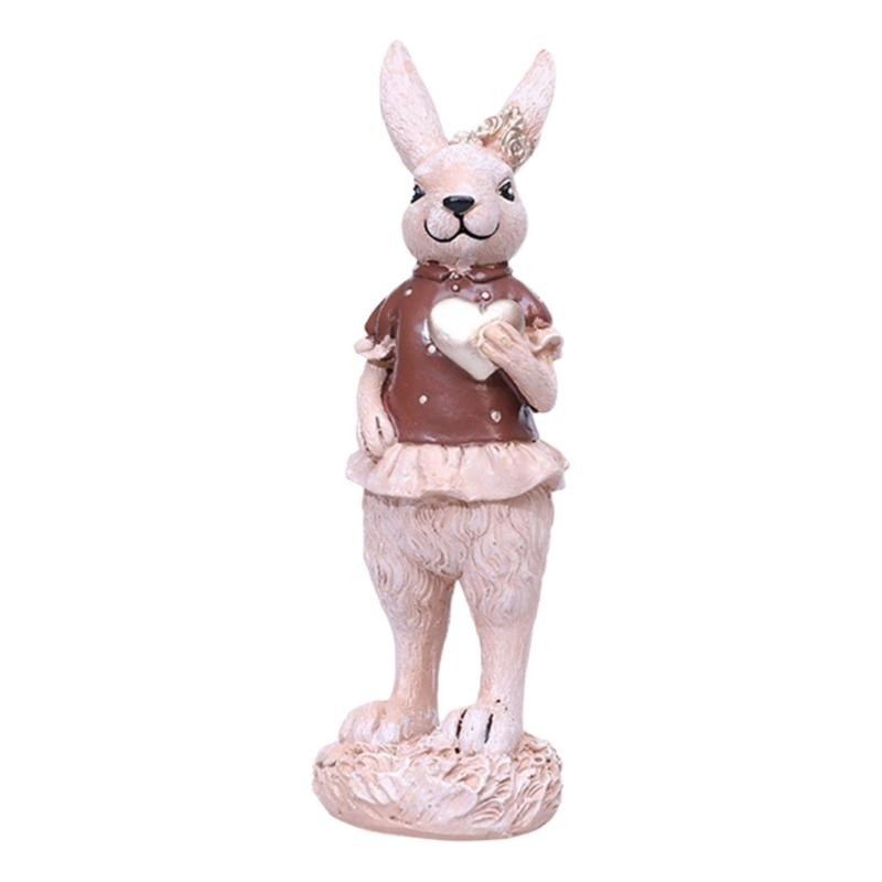

Creative Resins Crafts Rabbit Family Statue Cute Table Ornaments Home Decoration Accessories Birthday Gift
