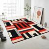 Ins Simple Style Geometric Living Room Carpet Cloakroom Bedroom Washable Non-slip Rug Dining Room Art Decoration Soft Floor Mat