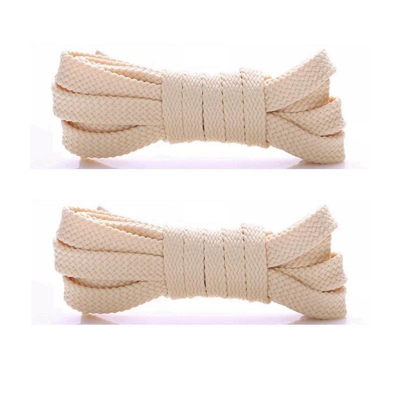 Einfarbige Flach geflochtene Schnürsenkel, Strapazierfähige Polyester Ersatzschnürsenkel, Modische Schnürsenkel für Sneaker, Sport- & Freizeitschuhe