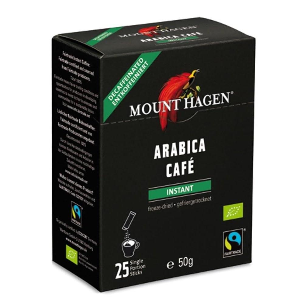 Mount Hagen Organic Fair Trade Decaffeinated Instant Coffee Stick 50g (2g25P) (Stick)