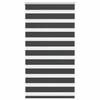 VidaXL Store Zèbre Noir 70x100 Cm Largeur Du Tissu 65,9 Cm Polyester, Store À Enrouleur Zébré, Store Zébré Pour Fenêtre, 4014203