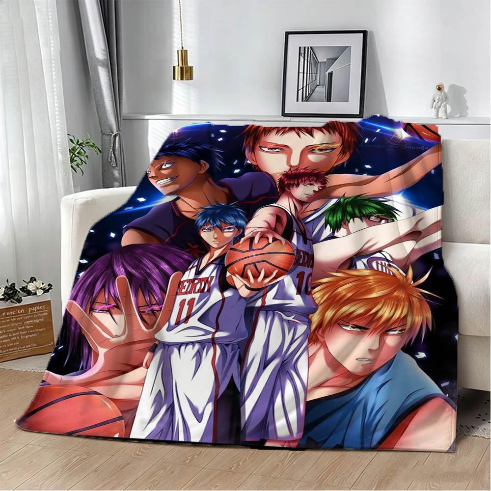 New K-Kuroko No B-Basket Cartoon Game 3D Flannel Blanket Soft Throw Blanket Art For Home Decor Bedroom Bed Sofa Picnic Fans Gift