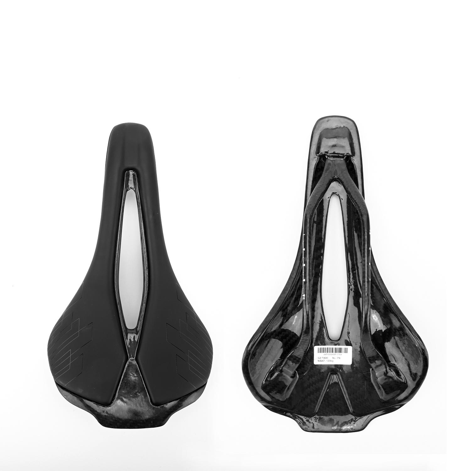 GOLDIX Bicycle Carbon Fiber PU Leather Saddle Ultralight Road Mountain Bike Racing Cycling 3D Cushion Seat Accessories Composite