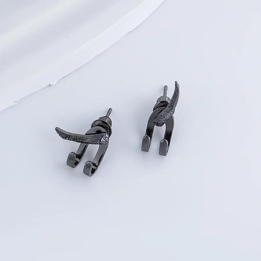 Vintage Punk Earrings for Men Detachable Dual Purpose Stud Prong Ear Jewelry Gothic Party Fashion Accessories Hombre Gift