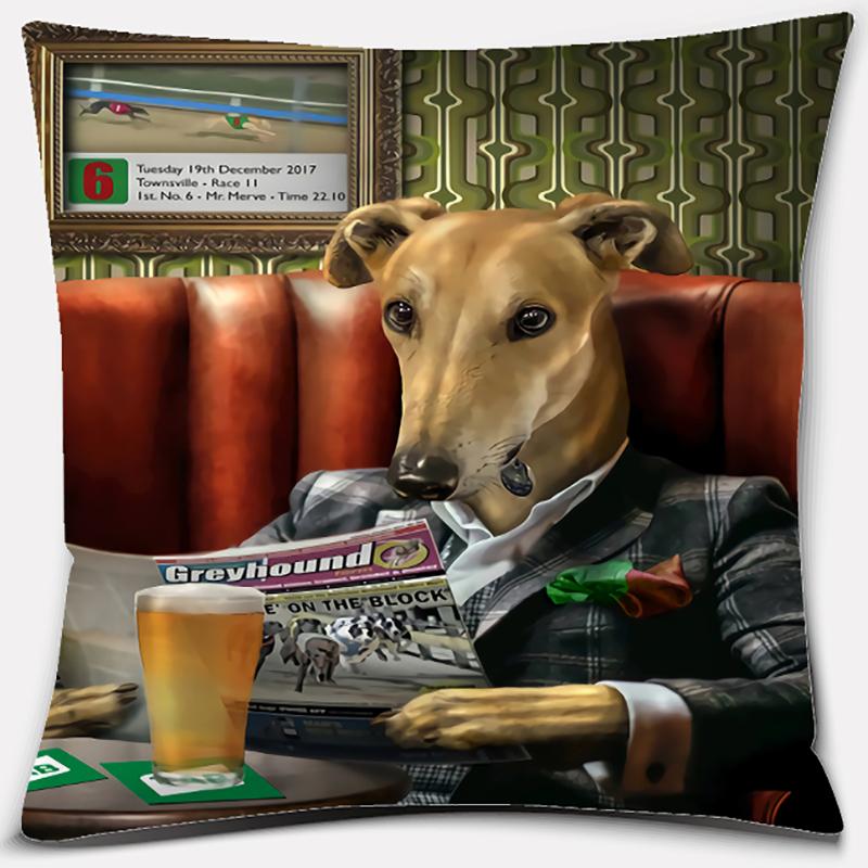 Seria portretów psów Wzór Poszewka na poduszkę Kwadratowa Dekoracja domu i biura