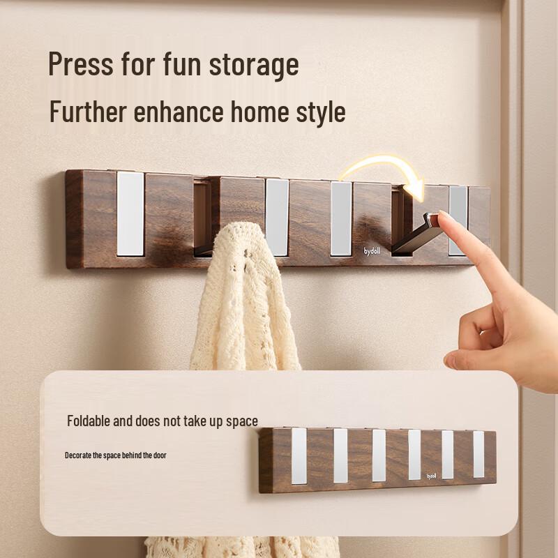 bydoll No-Drill Over-the-Door Clothes Hanger & Storage Rack