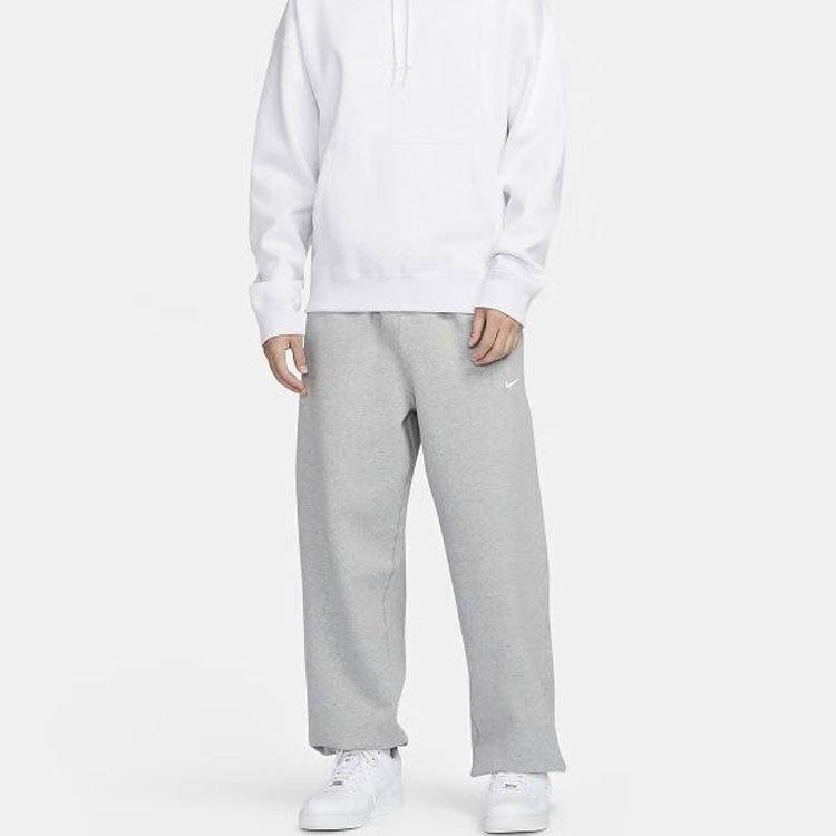 Nike Sportswear Swoosh Men's Open-Hem Fleece Pants Gray FN3343-063