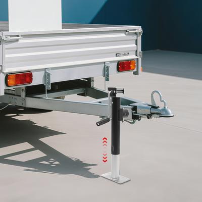 Trailer Jack, Free-Standing 10-Inch Lift Height Hand Crank Trailer Jack,1 Ton Load Capacity,for Car Maintenance&Tire Replacement